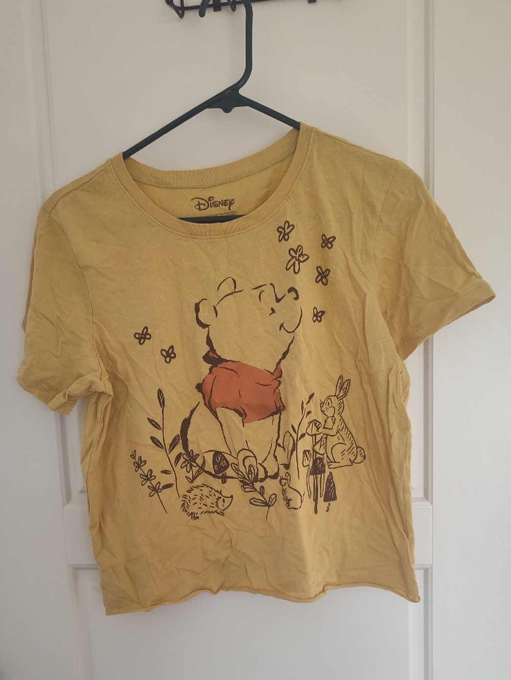 Disney Kids Yellow Winnie the Pooh Tee with Red Accent